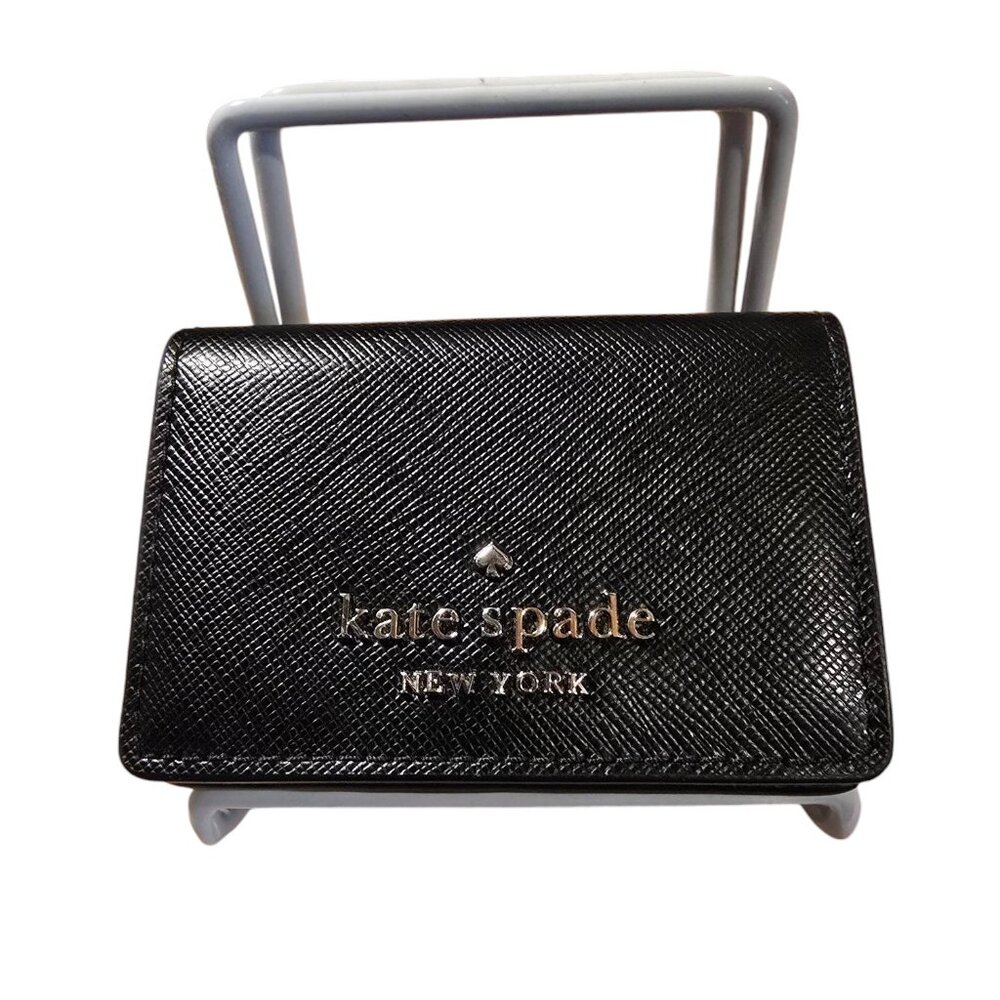 Kate Spade Black Leather Mini Wallet